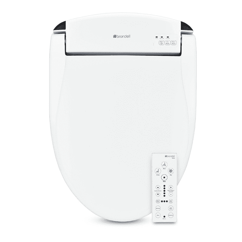 Brondell Swash Bidet Seat White with Air Dryer and Stainless-Steel Nozzle, Nightlight, Deodorizer & Remote Control - Senior.com Bidets