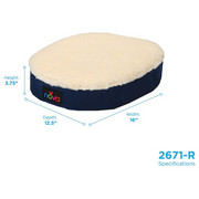 Nova Medical Donut Pillow Seat Cushion with Fleece Sheepskin Surface - Senior.com 