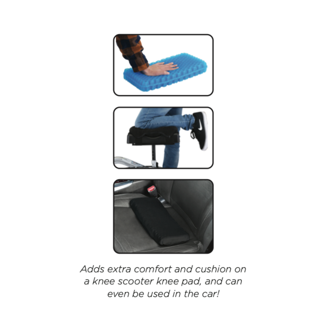Nova Medical Knee Walker Gel Cushion - 2” Double Layer - Senior.com Knee Walker Cushions