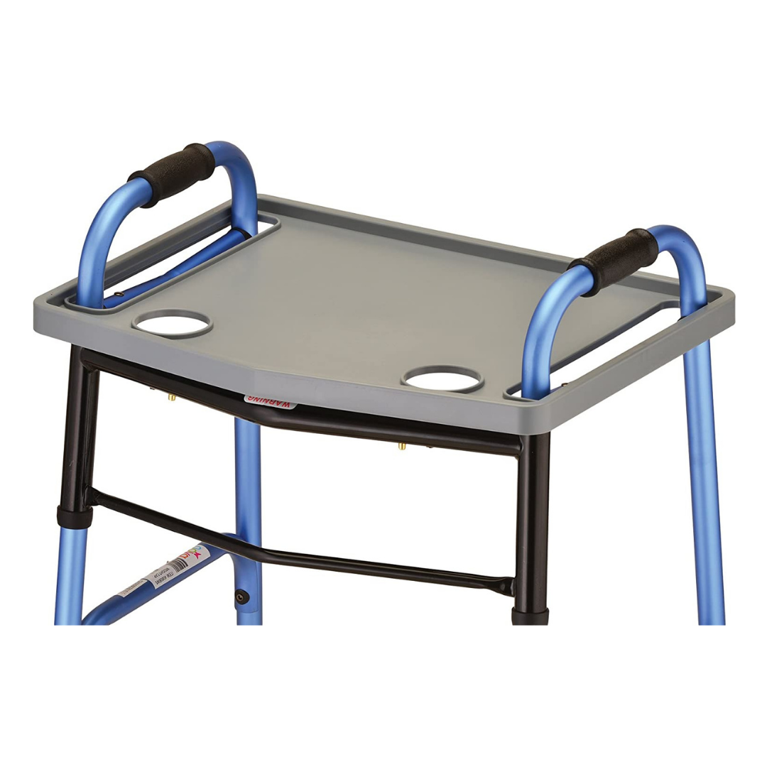 Nova Medical Walker Tray Food Tray with 2 Cup Holders
