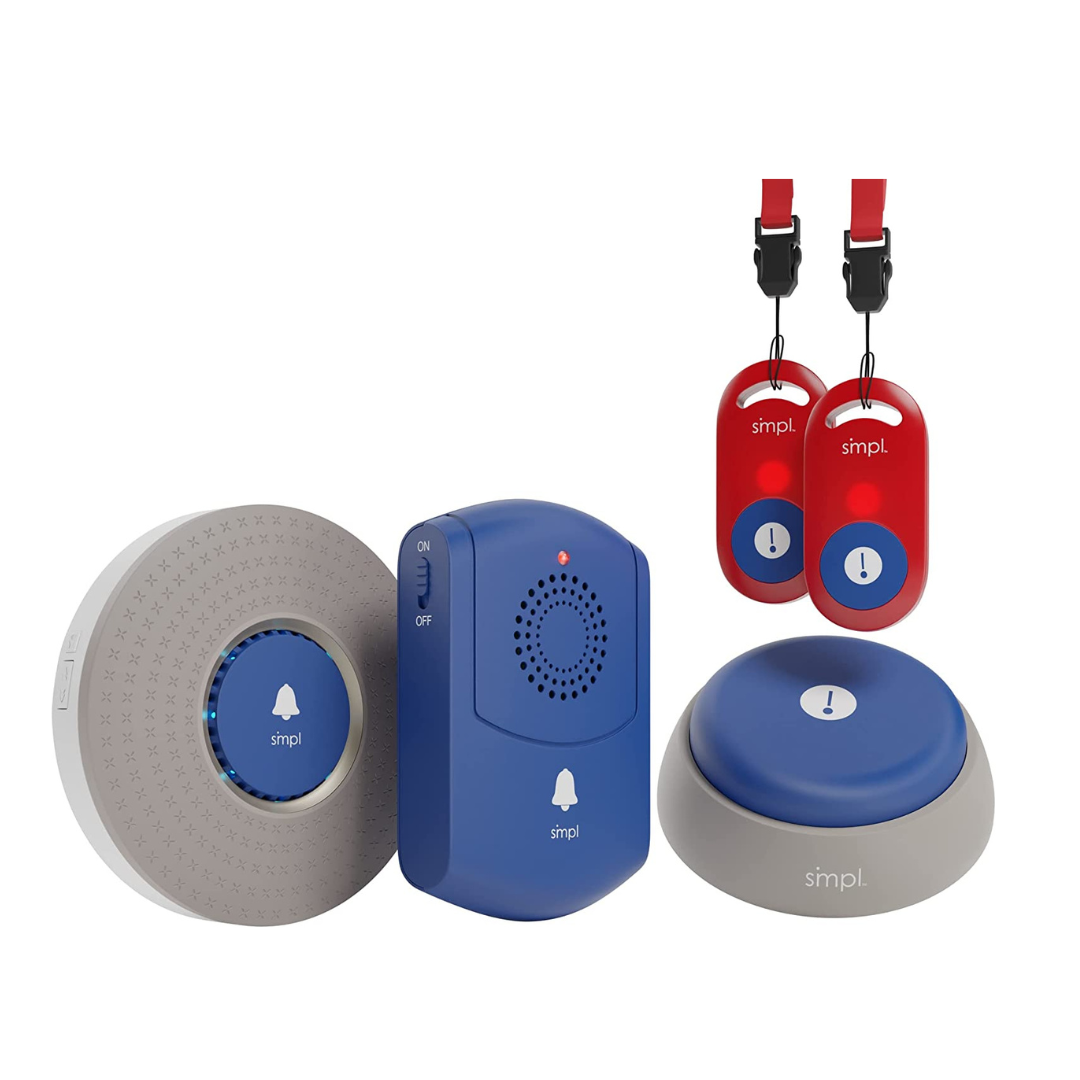 SMPL Wireless DIY Pager Smart Call System Kit - 5 Piece Alert kit - Senior.com 