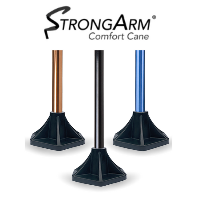 StrongArm Walking Cane Self Standing Base and Forearm Support