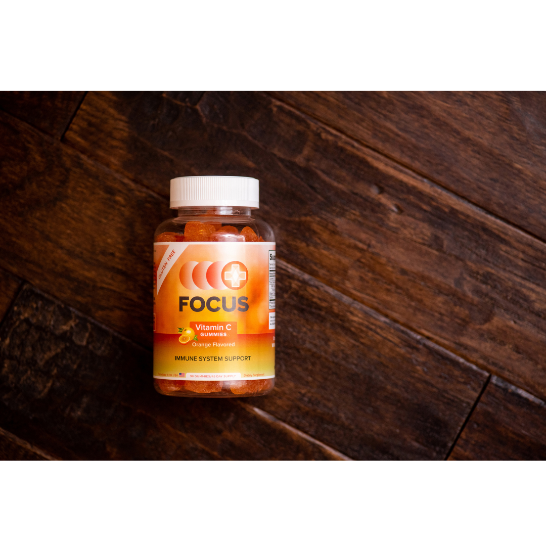 Focus Vitamin C Health Support Vitamins- Orange Flavor Gummies - Senior.com Vitamins & Supplements