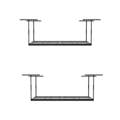 MonsterRax Combo Kit – 2 Pack of 4×8 Overhead Garage Storage Racks with Hook Set - Senior.com Storage Racks