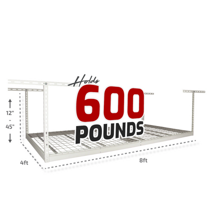 MonsterRax Combo Kit – 2 Pack of 4×8 Overhead Garage Storage Racks with Hook Set - Senior.com Storage Racks