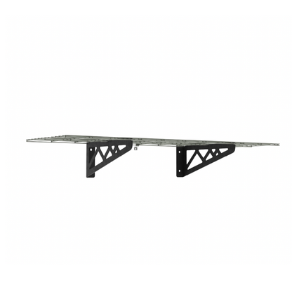 MonsterRax 12″ x 36″ Wall Shelves  - Two Pack with Hooks - 300 lb Cap - Senior.com Wall Racks