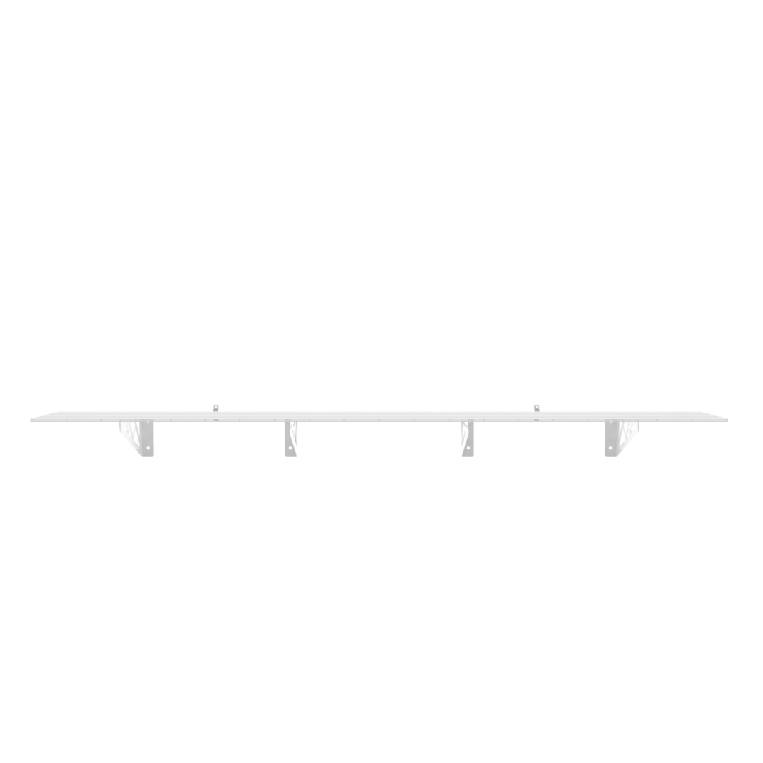 MonsterRax 18″ x 36″ Wall Shelves - Two Pack with Hooks - 500 lb Cap - Senior.com Wall Racks