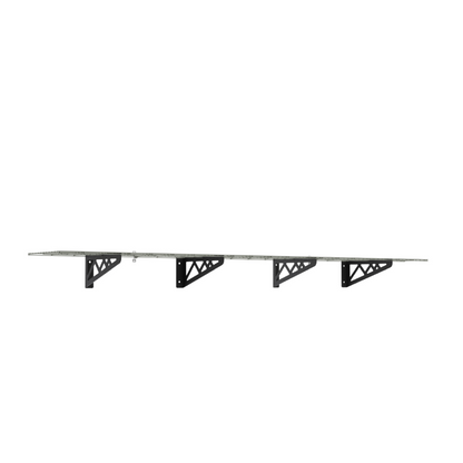 MonsterRax 12″ x 36″ Wall Shelves  - Two Pack with Hooks - 300 lb Cap - Senior.com Wall Racks