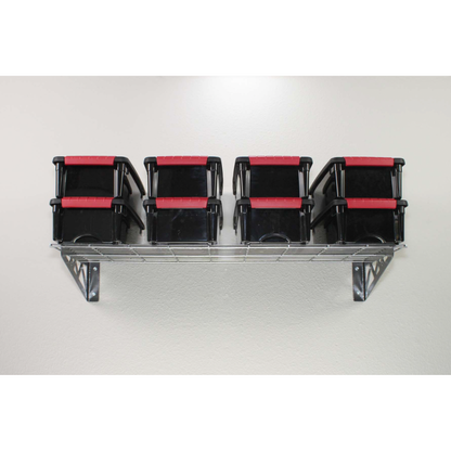 MonsterRax 12″ x 36″ Wall Shelves  - Two Pack with Hooks - 300 lb Cap - Senior.com Wall Racks
