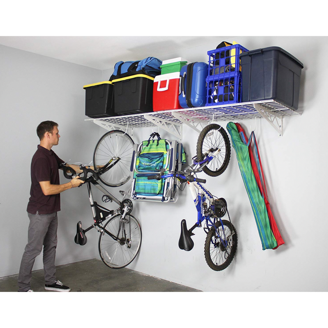 MonsterRax 24″ x 48″ Wall Shelves - Two Pack with Hooks - 500 lb Cap - Senior.com Wall Racks