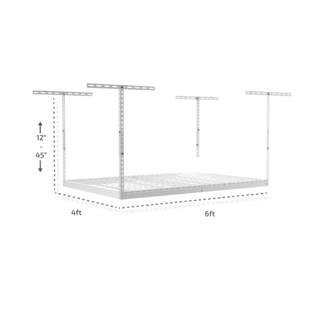 MonsterRax 4×6 Overhead Garage Storage Rack - Senior.com Storage Racks
