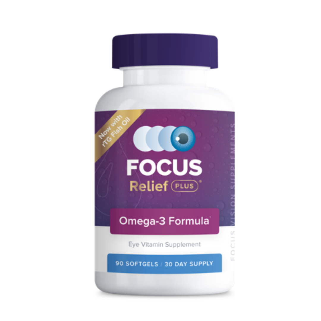 Focus Relief Plus Omega-3 Fatty Acids and GLA For Eye Support - Softgels - Senior.com Vitamins & Supplements