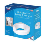 Carex Quick-Lock Raised Toilet Seat with Rear Sliding Lock - Senior.com Raised Toilet Seats