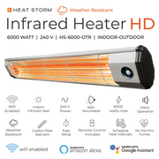 Heat Storm 6000 Watt Infrared Heater - WiFi, Motion Sensor and Weather Proof - Senior.com Patio Heaters
