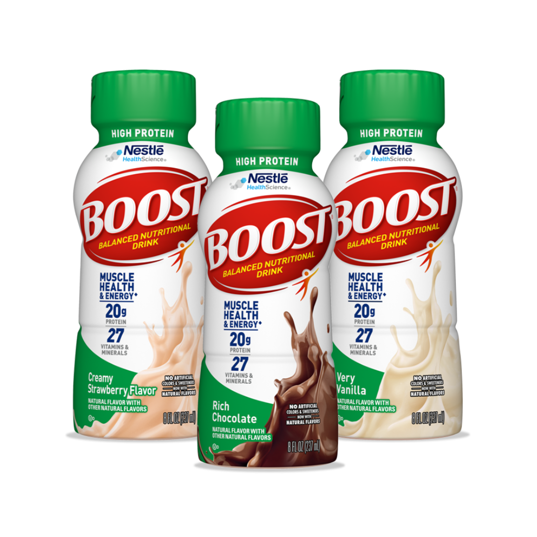 Nestle Boost® High Protein Oral Nutritional Supplement - 8 oz. Cartons - Senior.com Vitamins & Supplements