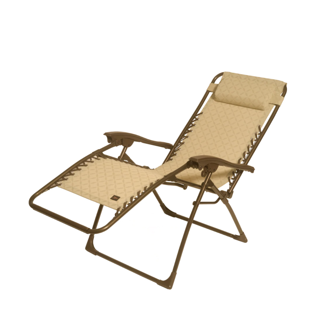 Bliss Hammocks 26" Wide Zero Gravity Chair w/ Pillow and Side Tray - Set of 2 - Senior.com Outdoor Chairs