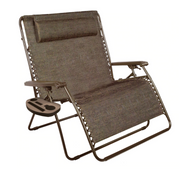 Bliss Hammocks 45" Wide 2-Person Zero Gravity Chair w/ Pillow & Drink Tray - Senior.com Outdoor Chairs