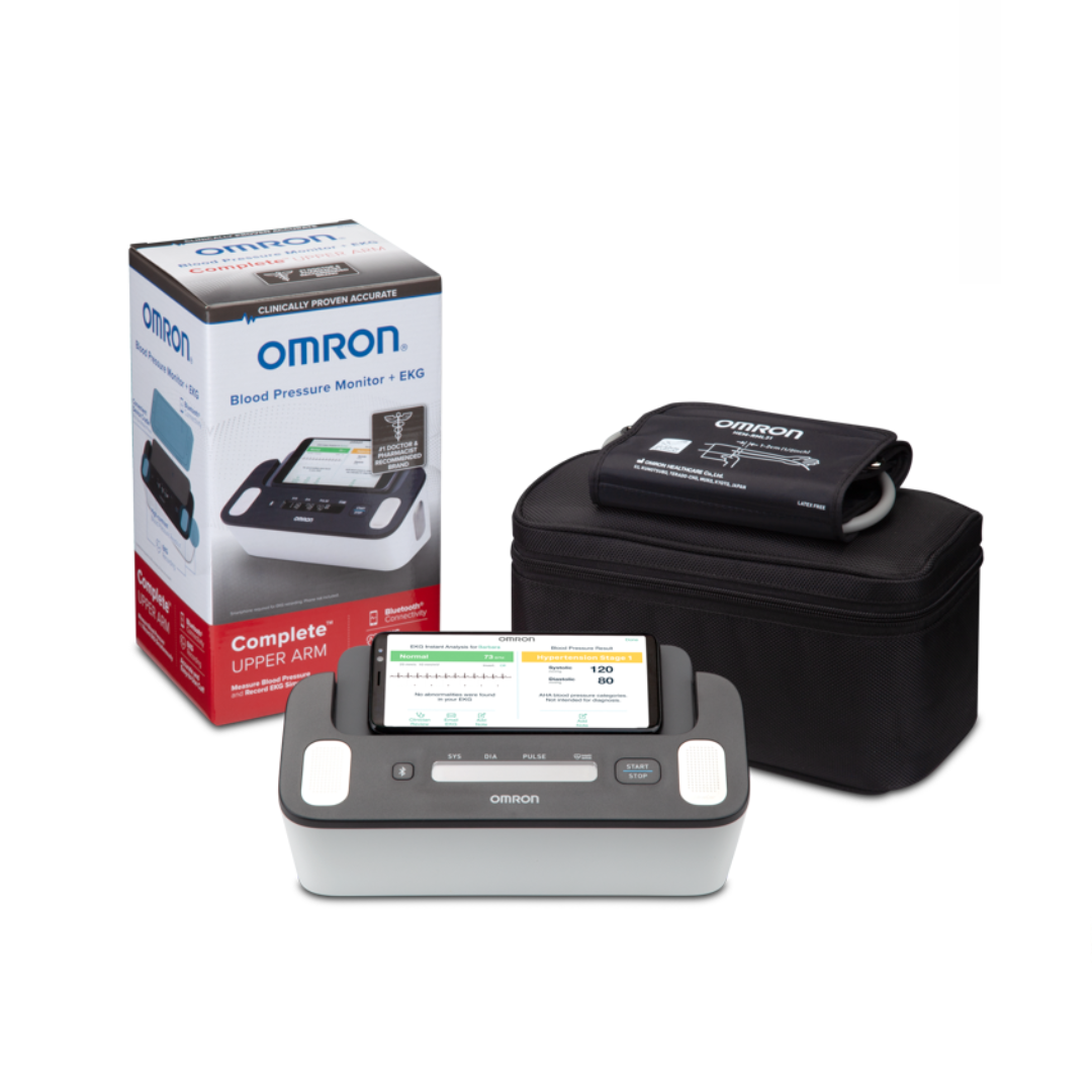 Omron Complete™ Wireless Upper Arm Blood Pressure Monitor + EKG - Senior.com Blood Pressure Monitors