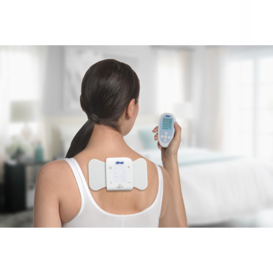 Drive Medical Wireless PainAway Pro with Heat - 3 Functional TENS+Heat Unit - Senior.com TENS Units