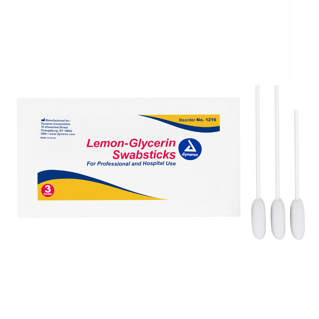 Dynarex Oral Swabsticks - Cleans, Moistens and Refreshes The Mouth - Senior.com Oral Swabsticks