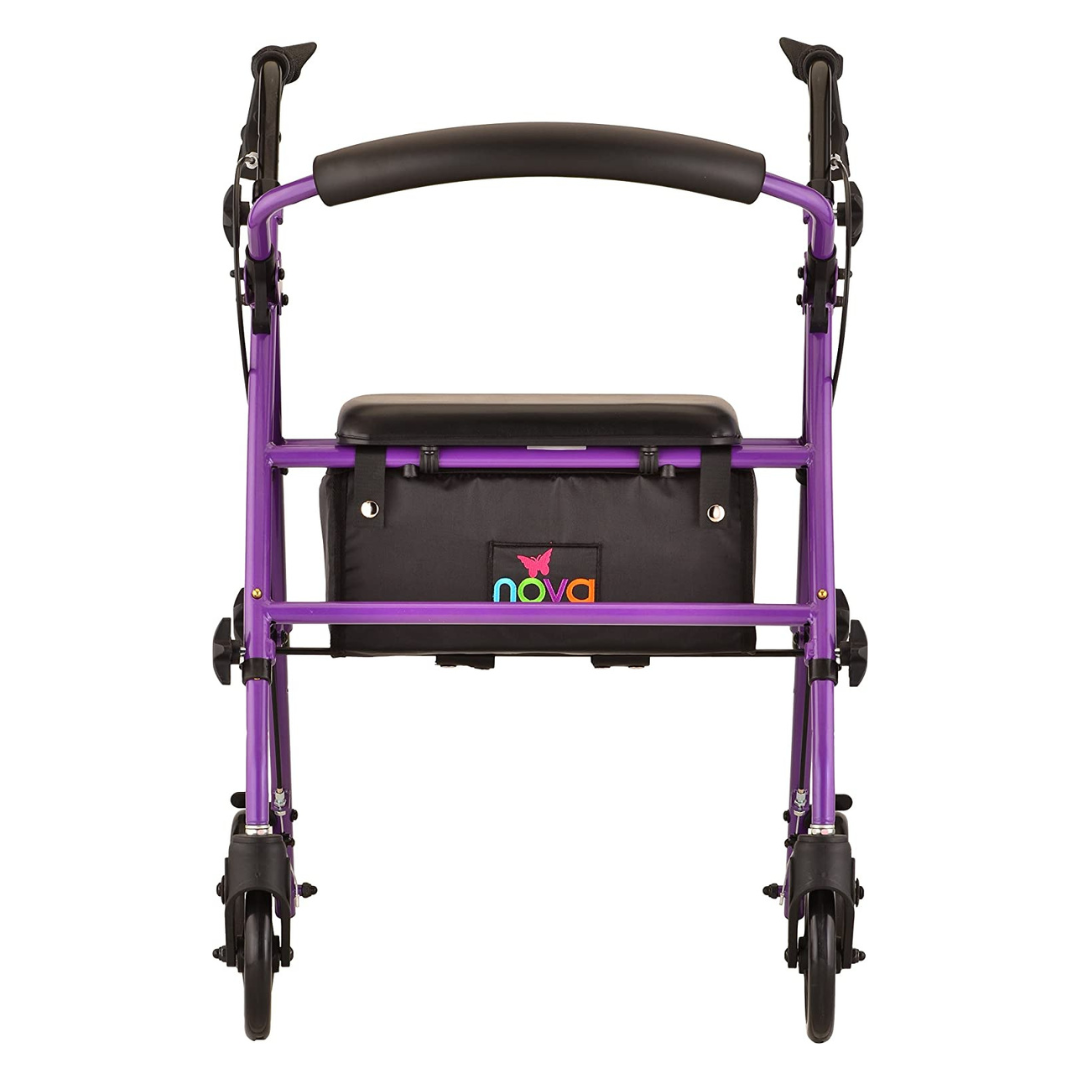 Nova Medical Journey Steel Rollator - Lightweight & Portable - Senior.com Rollators