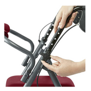 Medline Standard Steel Folding Rollator with Microban Treatment - Senior.com Rollators