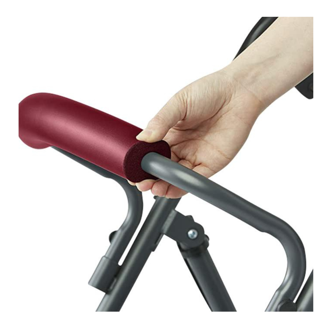 Medline Standard Steel Folding Rollator with Microban Treatment - Senior.com Rollators