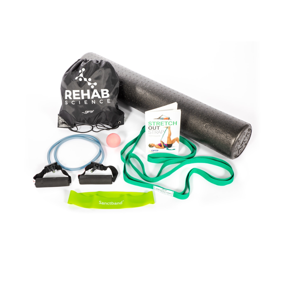 OPTP Rehab Science Essentials Kit - Portable Rehabilitation Bundle - Senior.com Exercise Kits