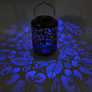Bliss 12" Tall Decorative Solar LED Lantern Lights - Tropical Flower - Senior.com Camping Lights & Lanterns