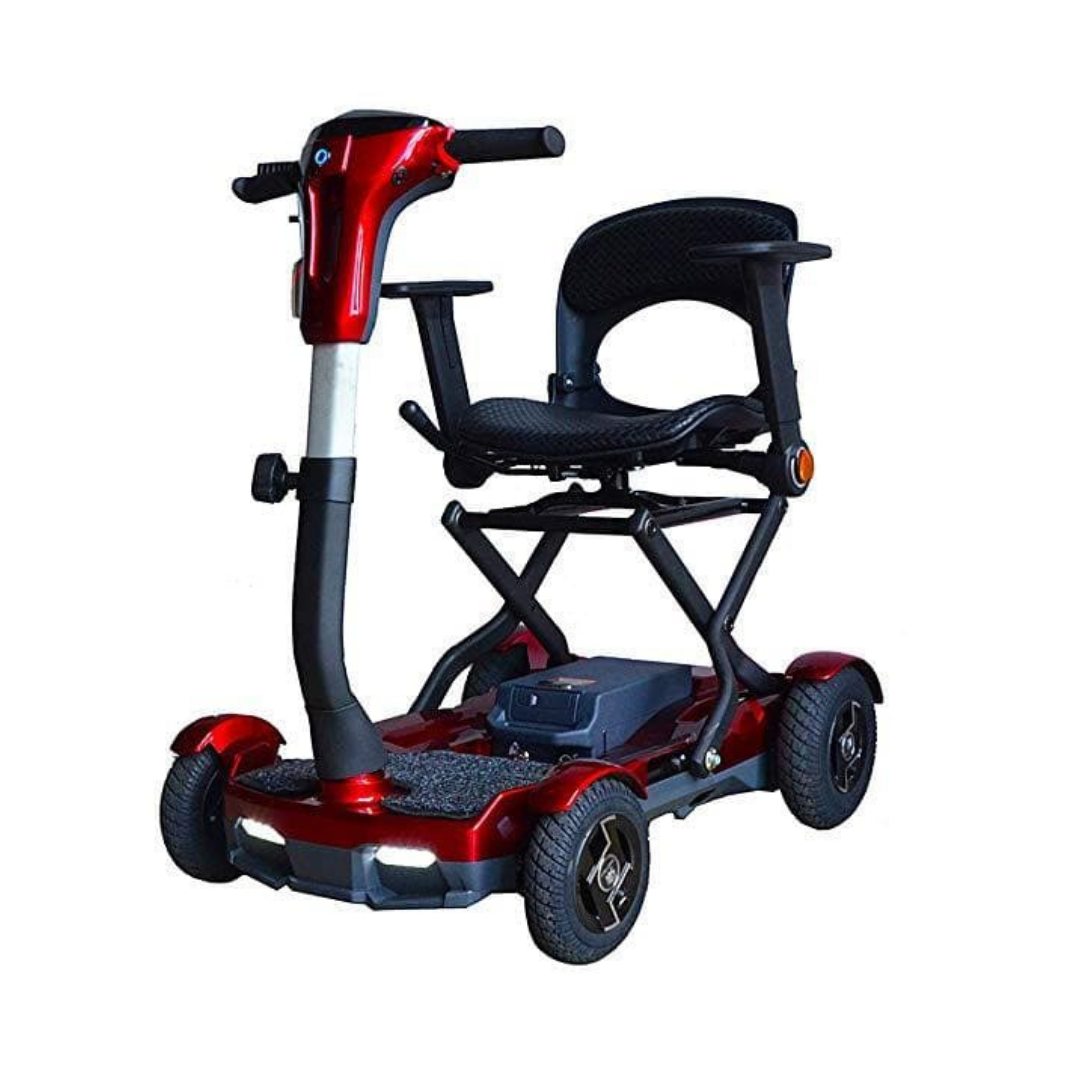 Ev Rider Teqno S26 Auto Folding Portable Lightweight 4 Wheel Scooter