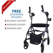 UPWalker CardioAccelerator Upright Rolling Walker for Active Cardio and Upper Body Exercise - Senior.com Upright Walkers