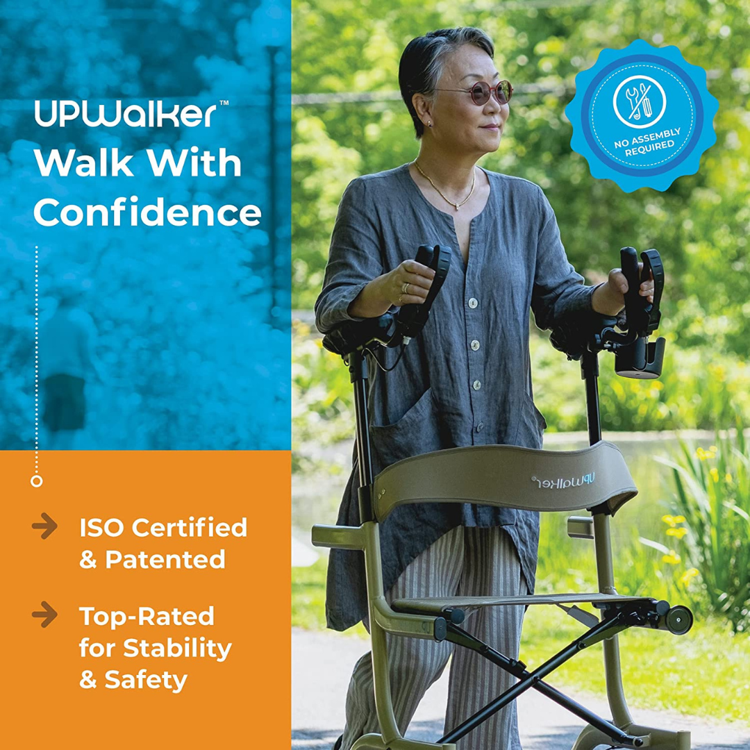 LifeWalker UPwalker Premium Lite Upright Rolling Walker - Senior.com Upright Walkers