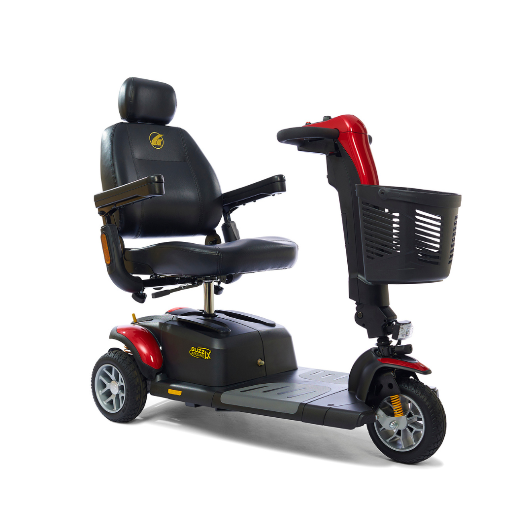 Golden Tech Buzzaround LX - Luxury 3 Wheel Portable Mobility Scooter with Captain’s Seat - Senior.com Scooters