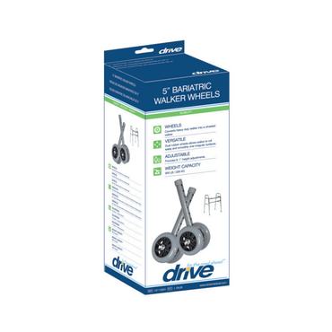 Drive Medical Heavy Duty Bariatric Walker Wheels 5 Inch Catsers - 1 Pair - Senior.com Walker Parts & Accessories