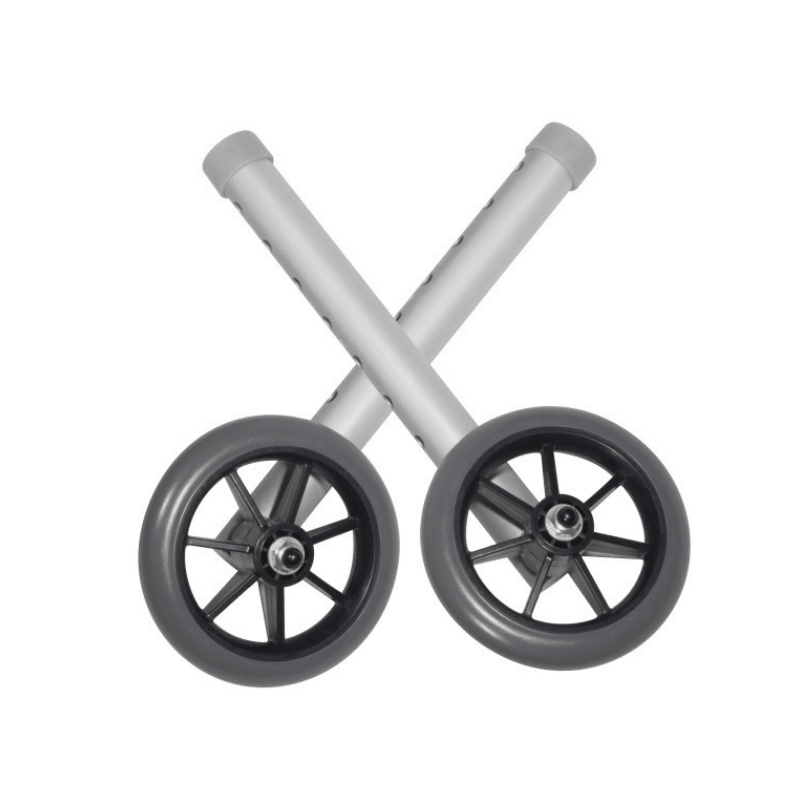 Drive Medical Universal Walker Wheels with 5 Inch Casters - 1 Pair - Senior.com Walker Parts & Accessories
