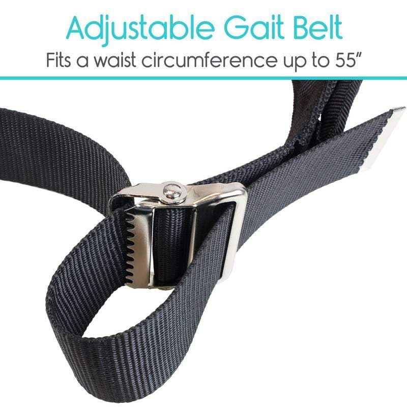 Vive Health Padded Patient Transfer Gait Belt with Leg Straps - Senior.com Gair Belts