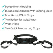 Vive Health Padded Patient Transfer Gait Belt with Leg Straps - Senior.com Gair Belts