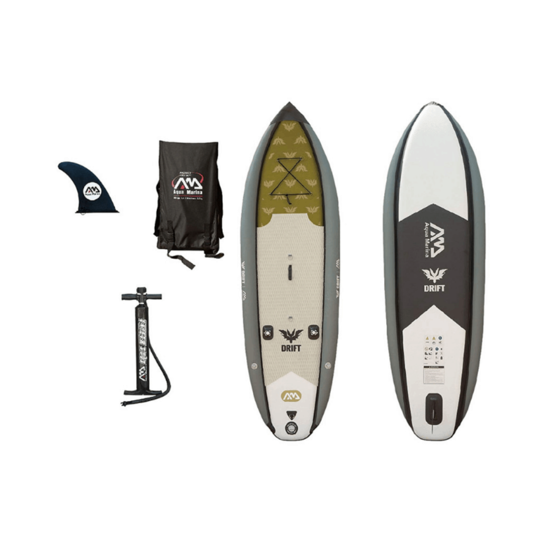 Aqua Marina Drift Fishing Inflatable Stand-up Paddle Board with Fish Cooler  & Fishing Rod Holders