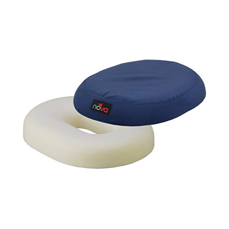 NOVA Air Inflatable Seat Cushion Easy to Inflate & Deflate, Comes with Hand  Pump, Compact & Foldable Travel Cushion 