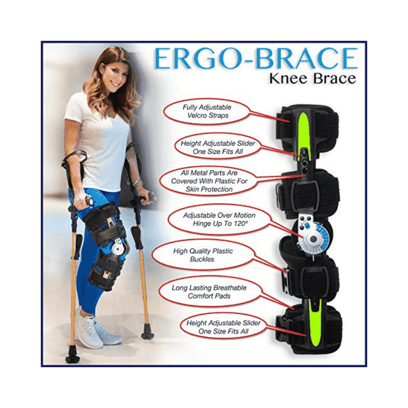 ErgoActives ErgoBrace G1 KPA Post Op Knee Brace - Senior.com Knee Braces