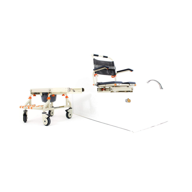 ShowerBuddy TubBuddy Lightweight Tub Transfer System with Commode