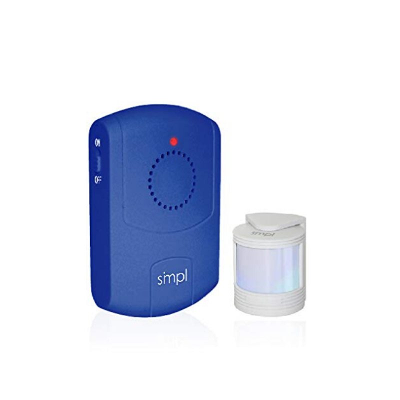 SMPL Motion Alert Kit - Includes Motion Sensor and Pager, Helps Stop Falls and Wandering Incidents - Senior.com Alzheimer Aids