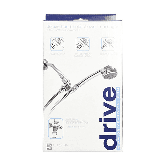 Drive Medical Handheld Shower Head Spray Massager rtl12045