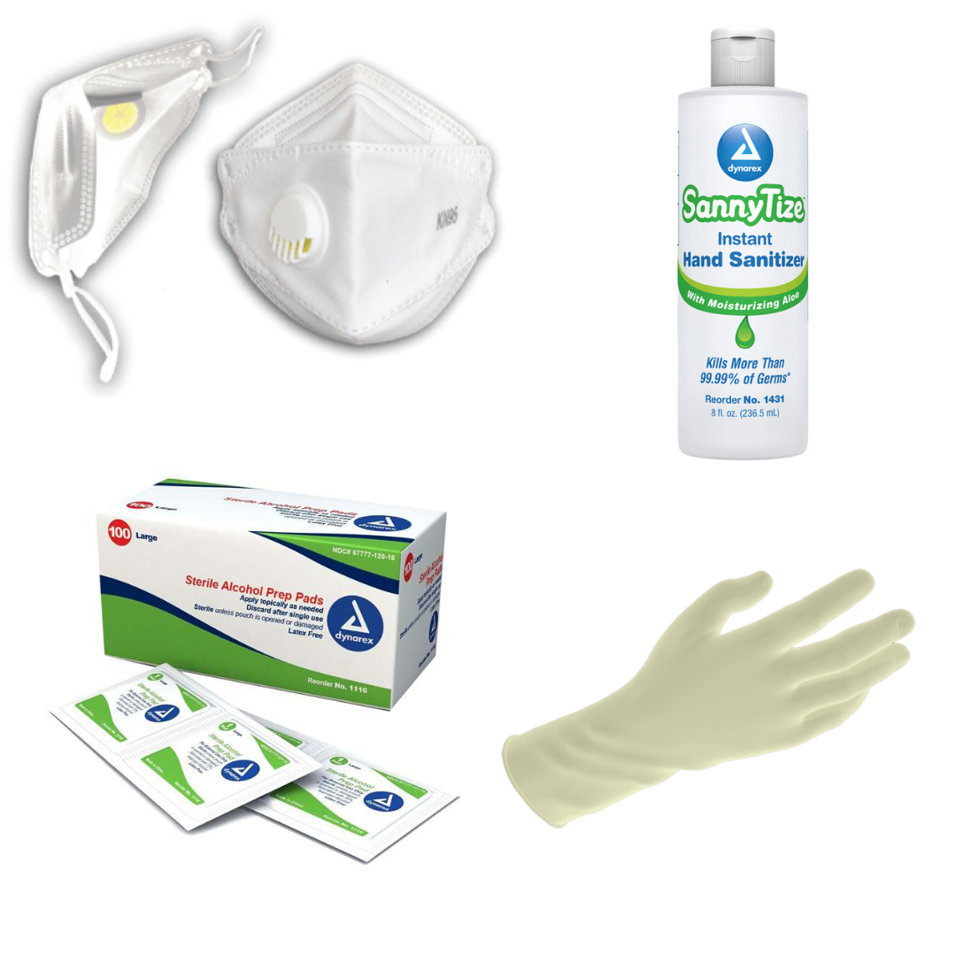 PPE Starter Kit II - Masks, Hand Sanitizer & Alcohol Wipes PPE Starter Kit I - Masks, Hand Sanitizer, Gloves & Alcohol Wipes - Senior.com PPE