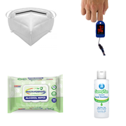 PPE Senior Safety Kit III - KN95 Masks, Hand Sanitizer, Alcohol Wipes & Pulse Oximeter - Senior.com PPE Kits