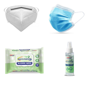 PPE Travel and Shopping Kit I - KN95 Masks, Hand Sanitizer, Alcohol Wipes & Dust Masks - Senior.com PPE Kits
