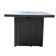 Comfort Care 50 x 32" Rectangle Fire Table with Reflective Fire Glass - Senior.com Fire Tables