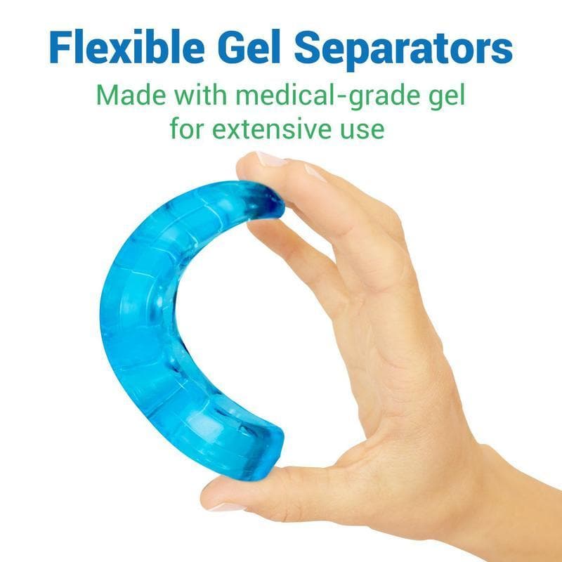 Vive Health Flexible Gel Toe Separators - Helps Realign Toes - Pair - Senior.com Toe Separators