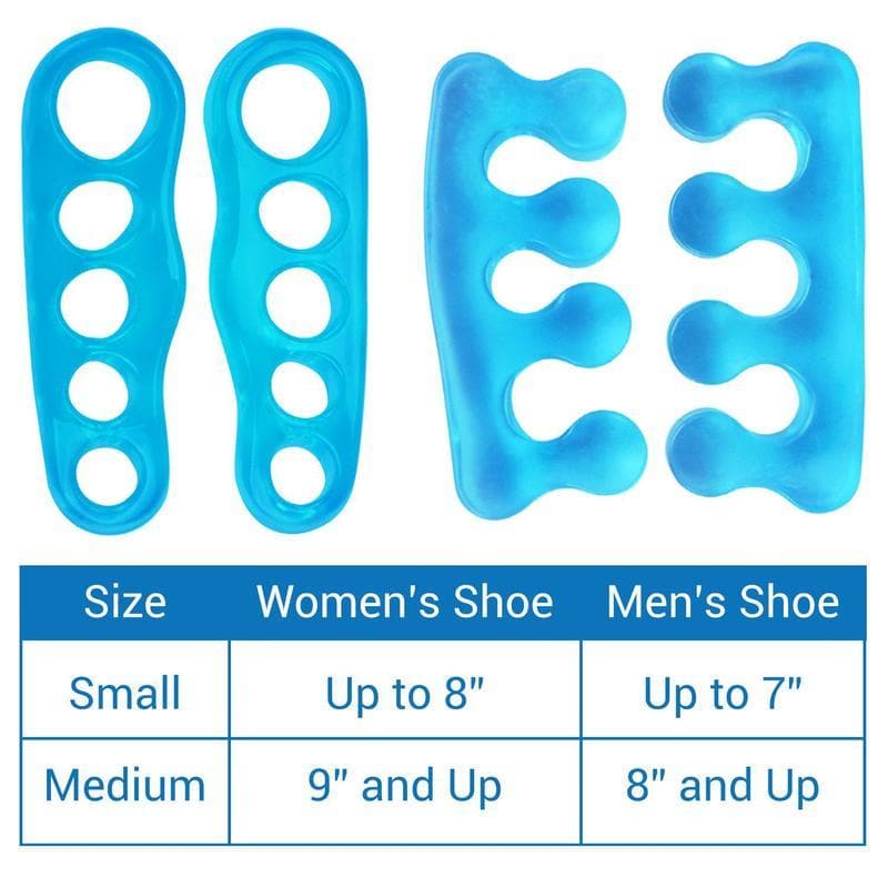 Vive Health Flexible Gel Toe Separators - Helps Realign Toes - Pair - Senior.com Toe Separators