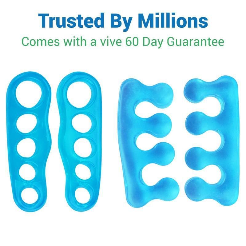 Vive Health Flexible Gel Toe Separators - Helps Realign Toes - Pair - Senior.com Toe Separators